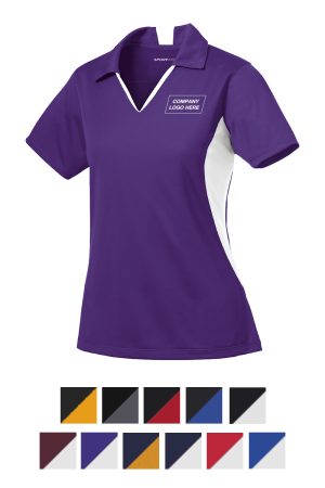 Sport-Tek® Ladies Side Blocked Micropique Sport-Wick® Polo